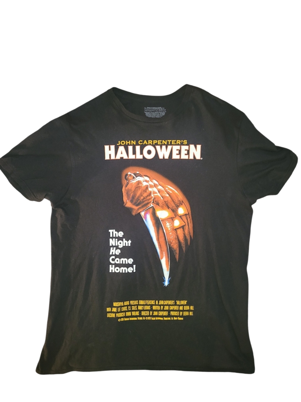 John Carpenter's Halloween Graphic Tee - Black with Orange Print